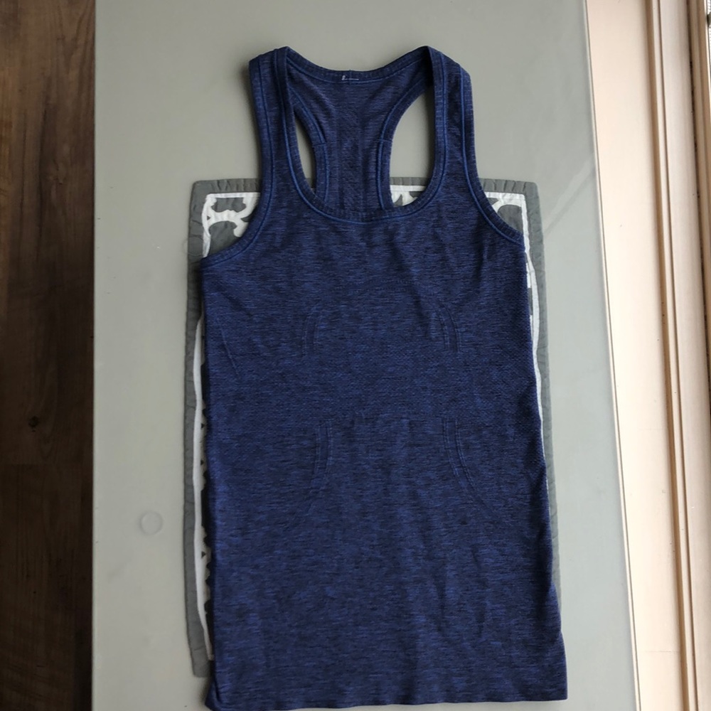 royal blue lulu lemon swiftly tech tank top